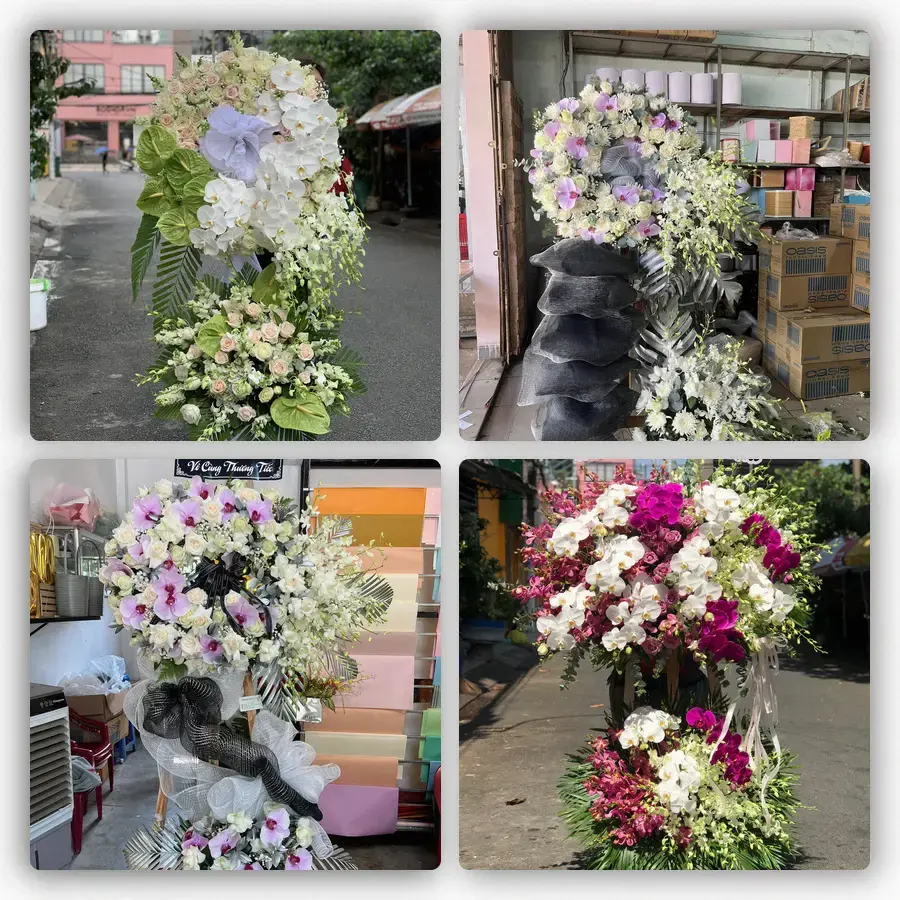 Mẫu hoa đám tang tham khảo ở Quận Thanh Xuân, Hà Nội