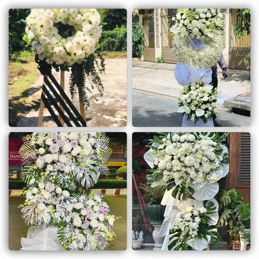 Mẫu hoa đám tang tham khảo ở Thành phố Dĩ An