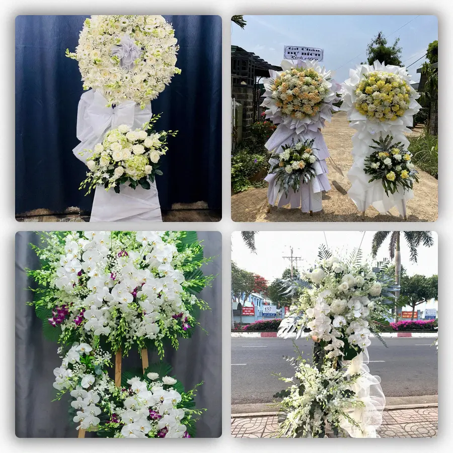 Mẫu hoa đám tang tham khảo ở Thành phố Hà Giang
