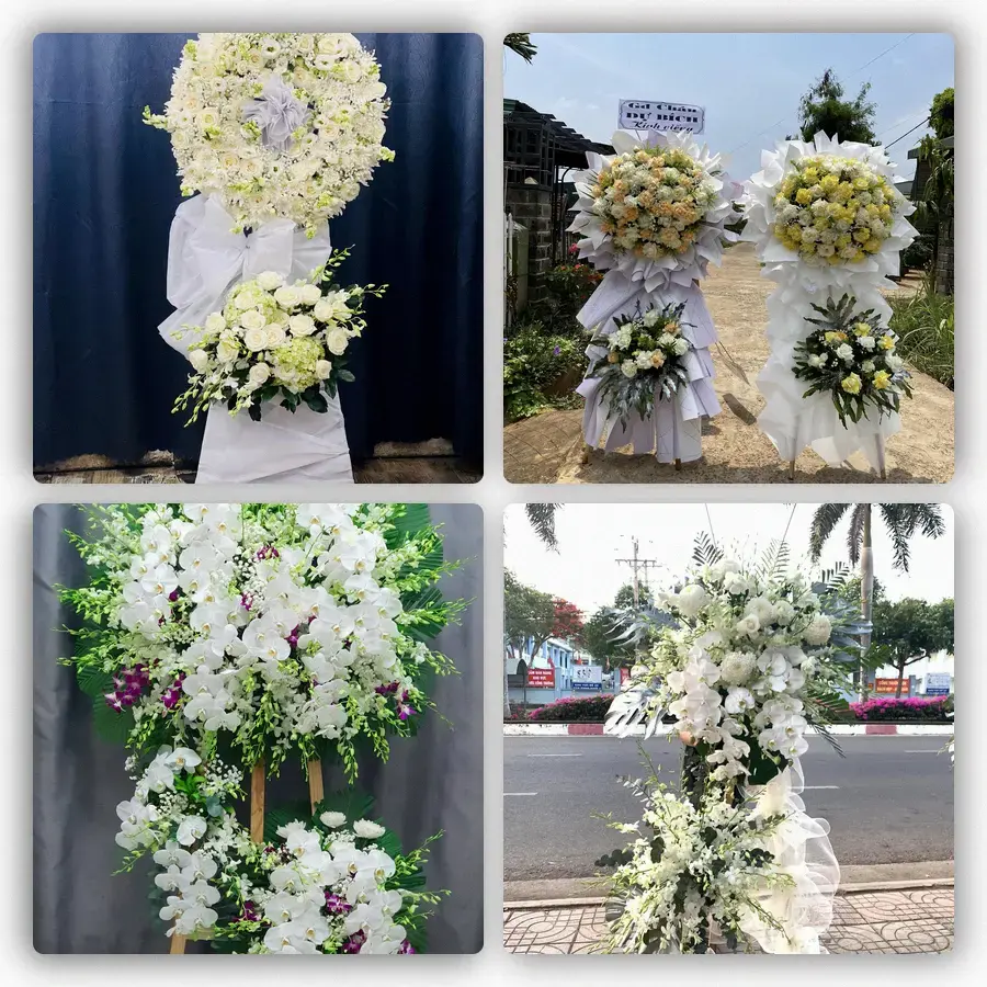 Mẫu hoa đám tang tham khảo ở Thành phố Hà Giang