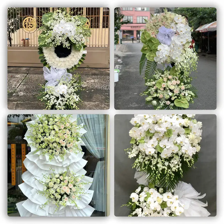 Mẫu hoa đám tang tham khảo ở Thành phố Long Khánh