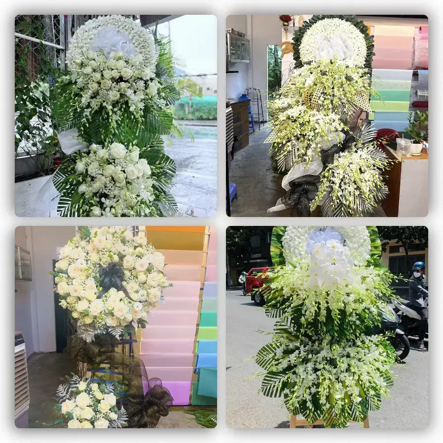 Mẫu hoa đám tang tham khảo ở Thành phố Sông Công