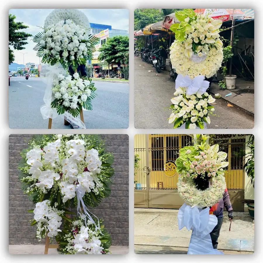 Mẫu hoa đám tang tham khảo ở Thành phố Vinh