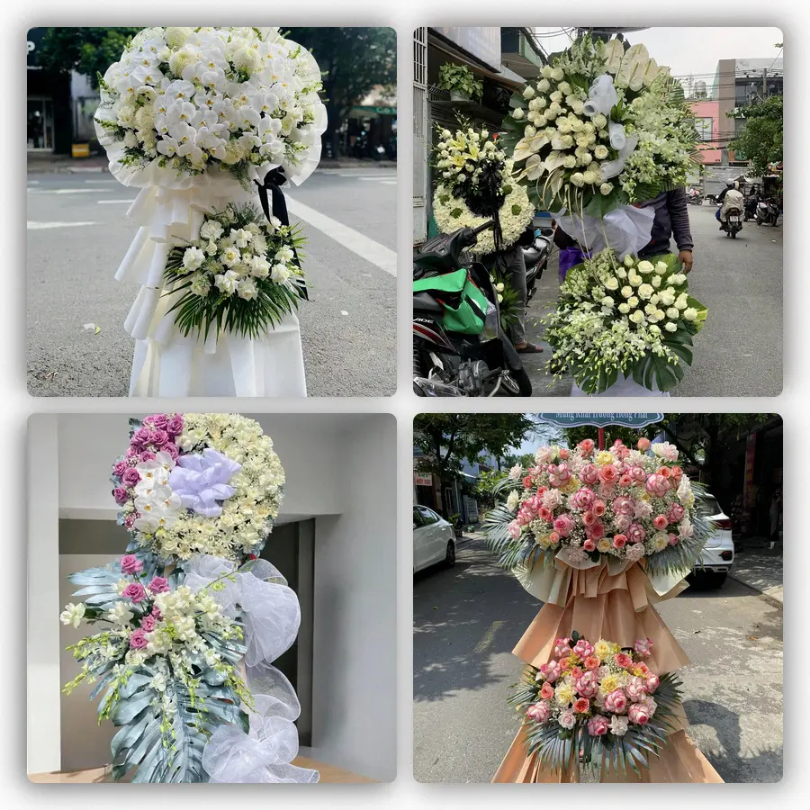 Mẫu hoa đám tang tham khảo ở Xã Bình Hưng, Thành phố Hồ Chí Minh