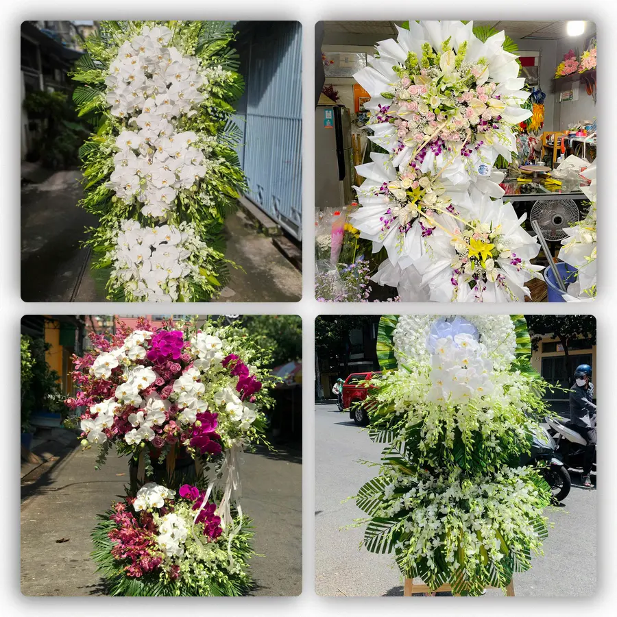 Mẫu hoa đám tang tham khảo ở Xã Bình Mỹ, Tỉnh An Giang