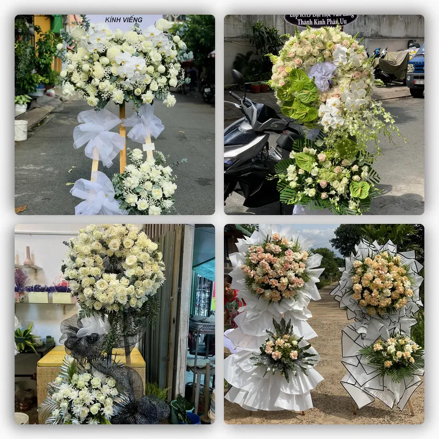Mẫu hoa đám tang tham khảo ở Xã Càng Long, Tỉnh Vĩnh Long