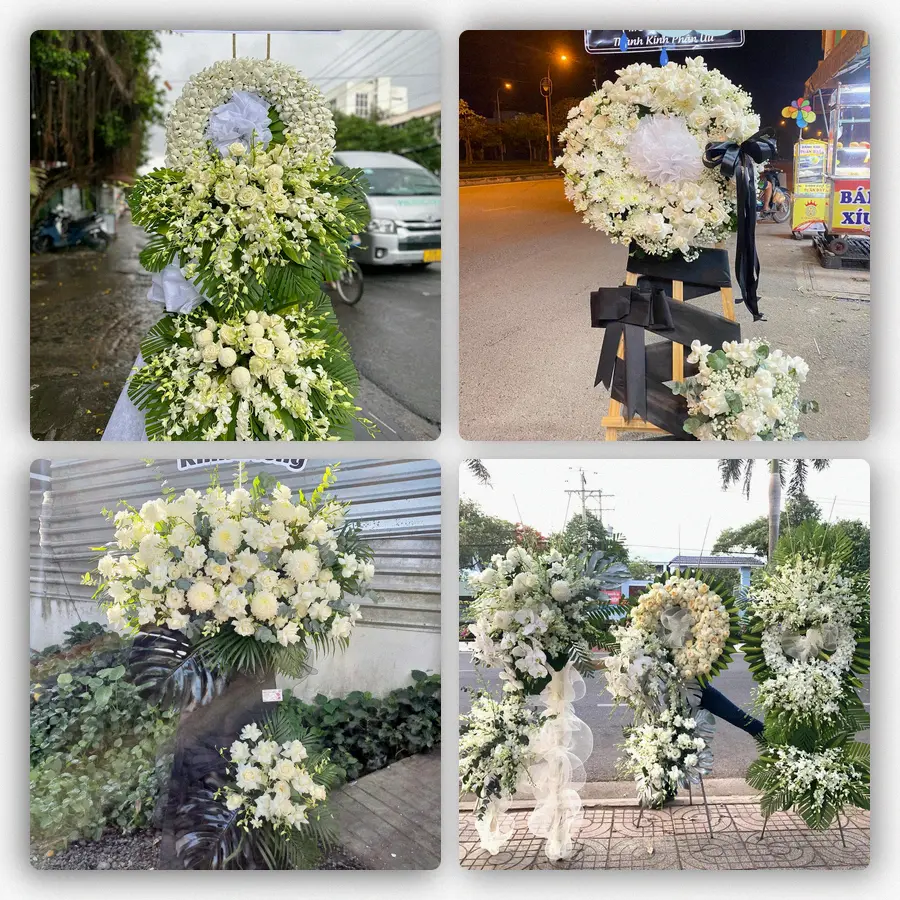 Mẫu hoa đám tang tham khảo ở Xã Chợ Gạo, Tỉnh Đồng Tháp