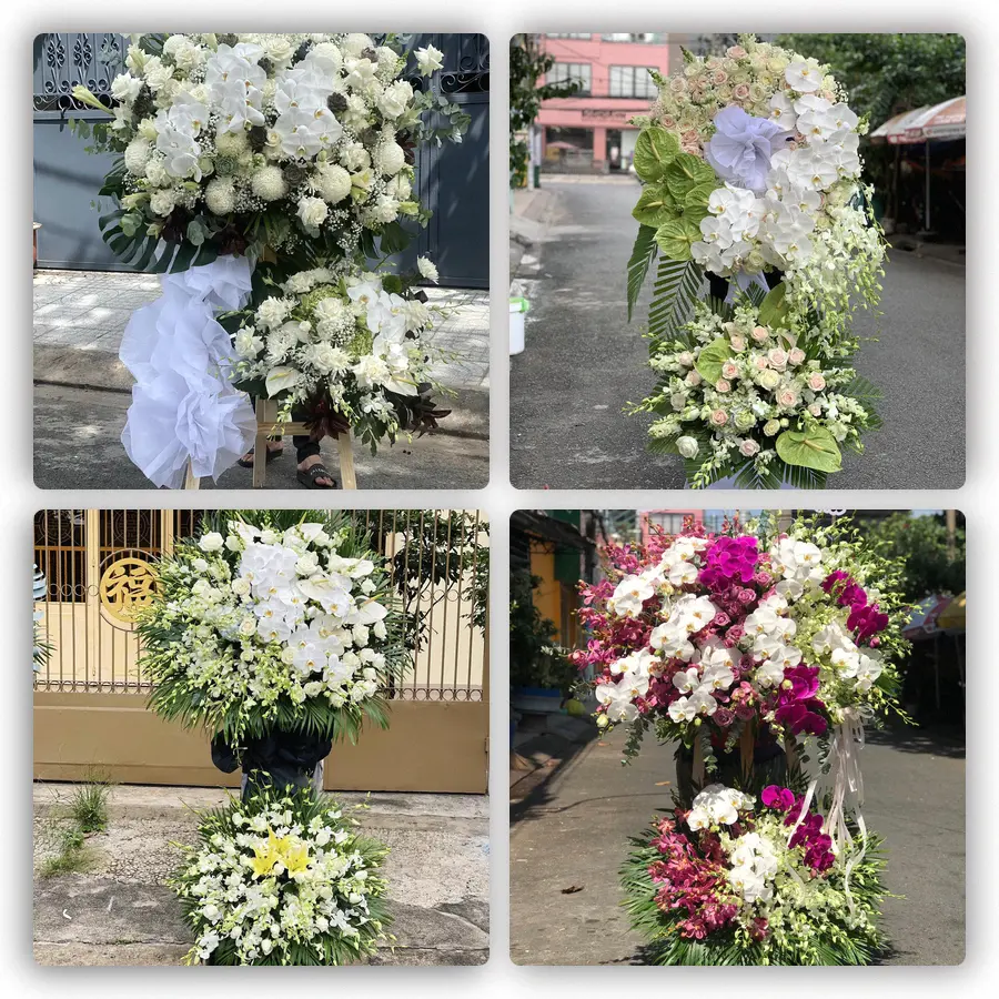 Mẫu hoa đám tang tham khảo ở Xã Đại Đồng, Tỉnh Nghệ An