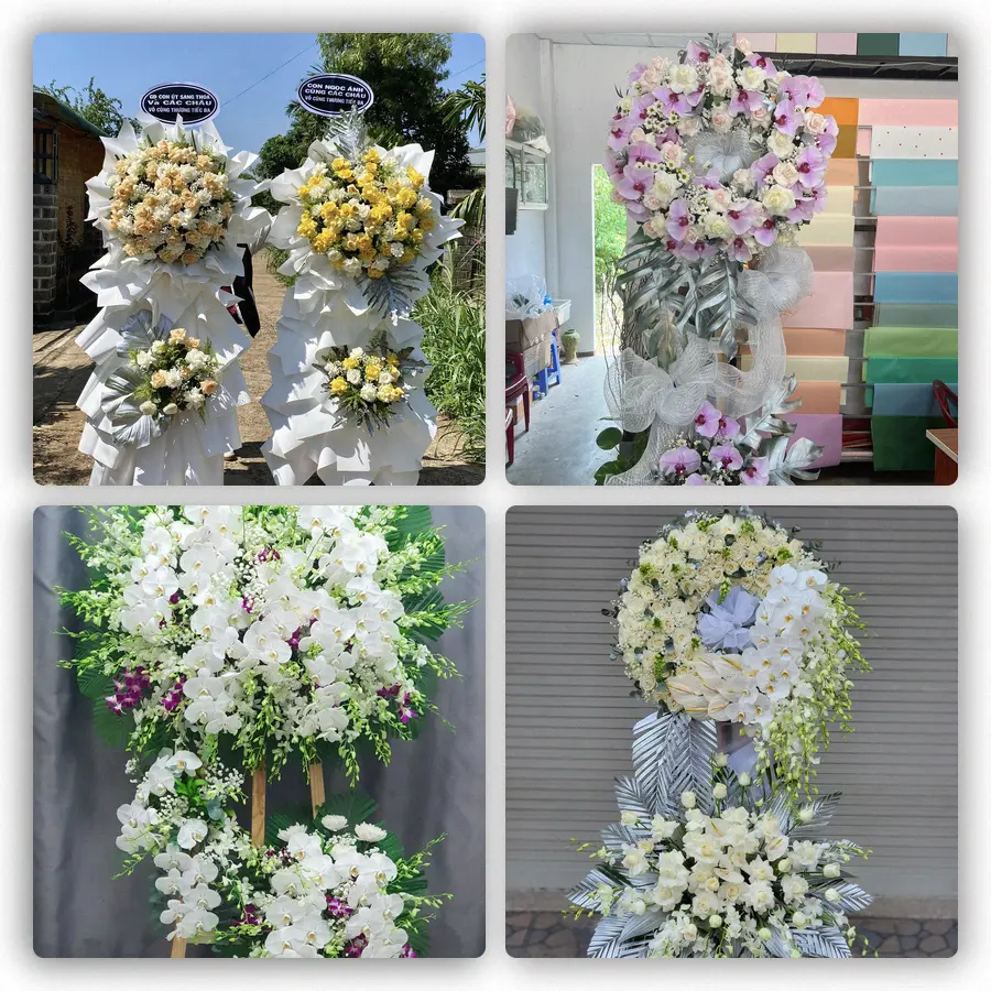 Mẫu hoa đám tang tham khảo ở Xã Hiệp Phước, Thành phố Hồ Chí Minh