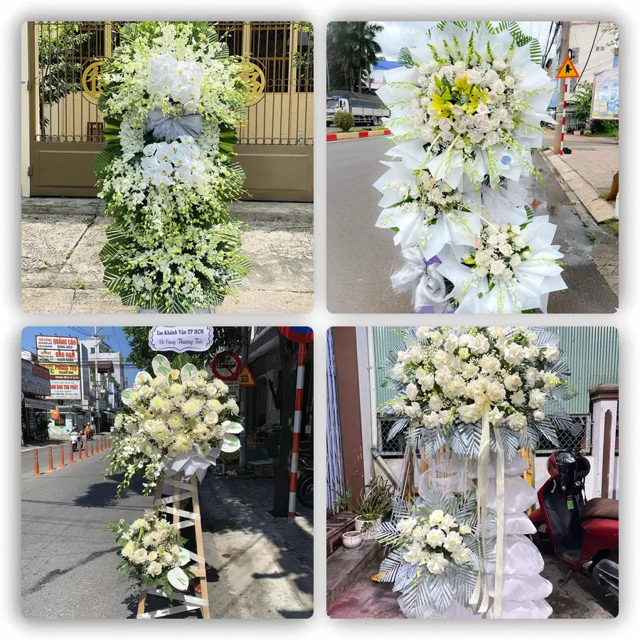 Mẫu hoa đám tang tham khảo ở Xã Hội An, Tỉnh An Giang