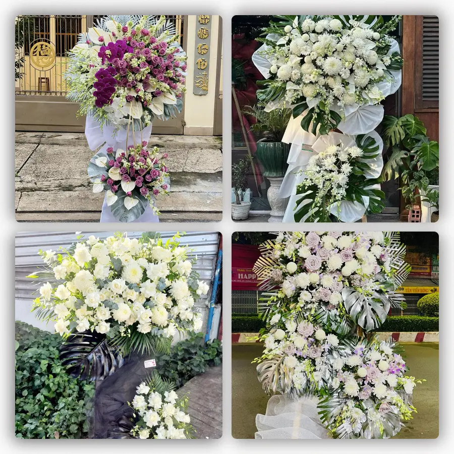 Mẫu hoa đám tang tham khảo ở Xã Hội Thịnh, Tỉnh Phú Thọ