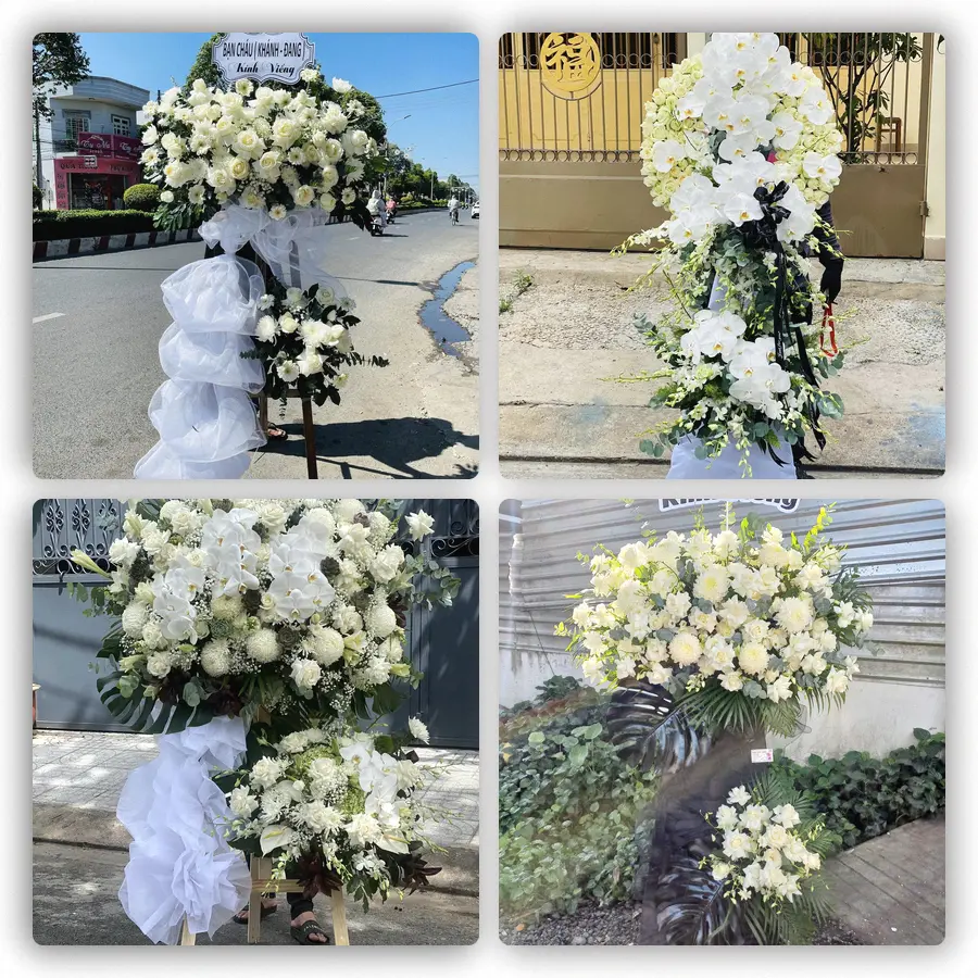 Mẫu hoa đám tang tham khảo ở Xã Hưng Hà, Tỉnh Hưng Yên