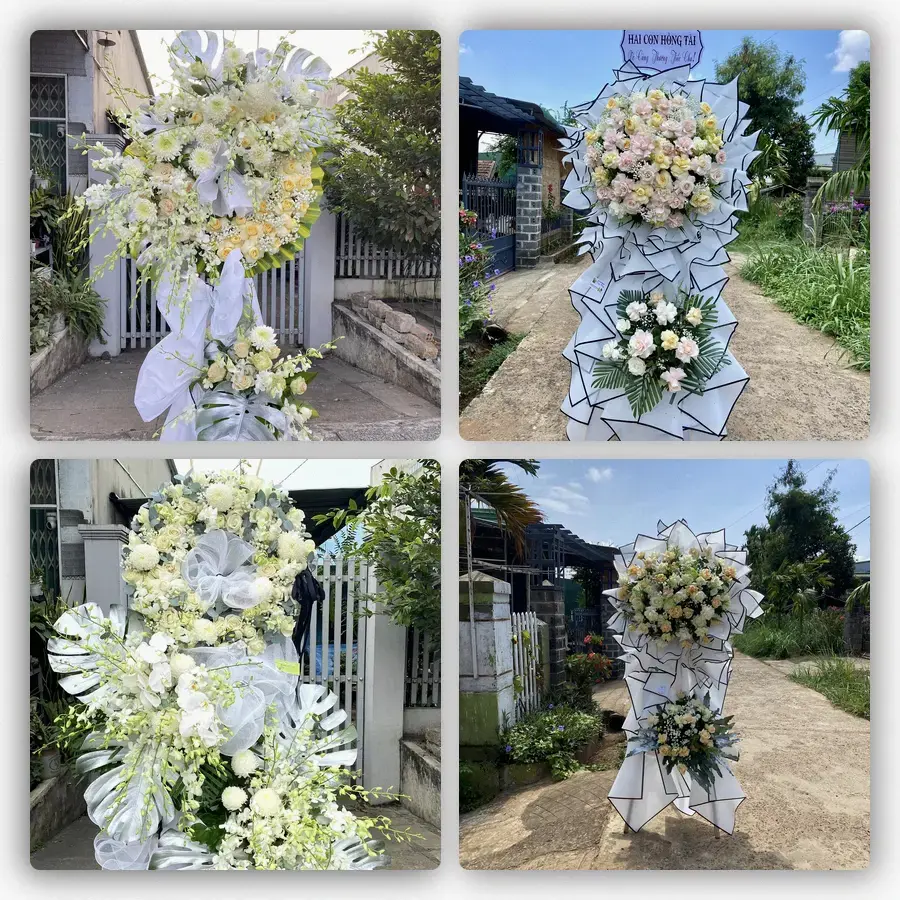 Mẫu hoa đám tang tham khảo ở Xã Hưng Long, Thành phố Hồ Chí Minh