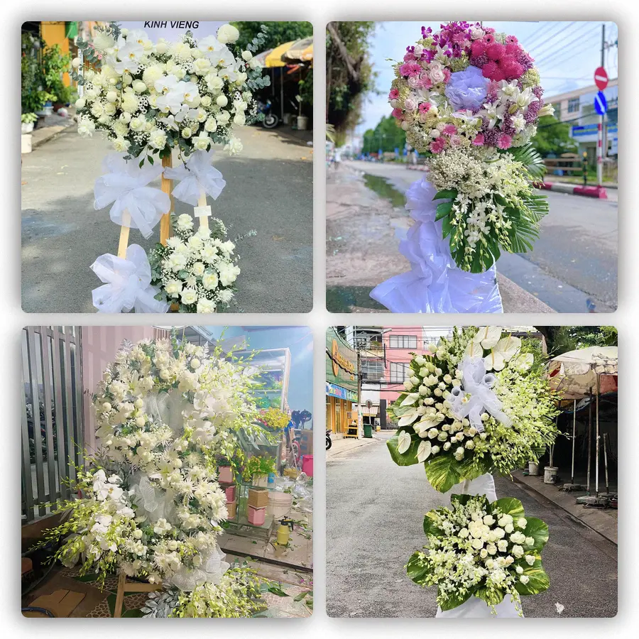 Mẫu hoa đám tang tham khảo ở Xã Kha Sơn, Tỉnh Thái Nguyên