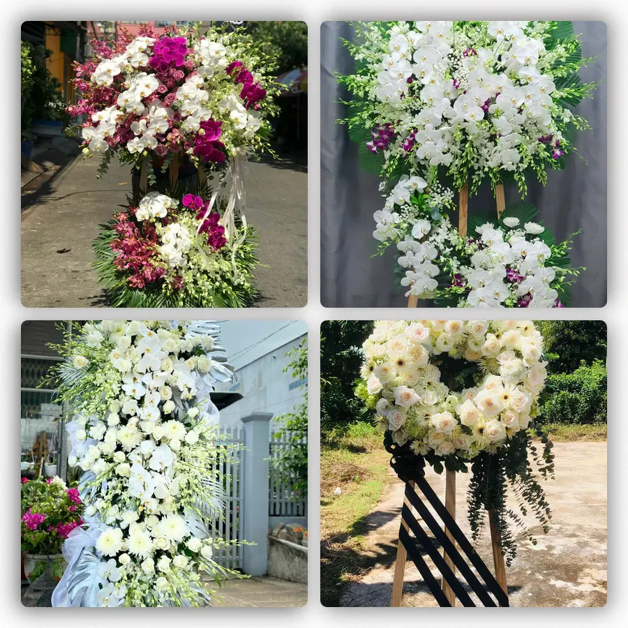 Mẫu hoa đám tang tham khảo ở Xã Lạng Giang, Tỉnh Bắc Ninh