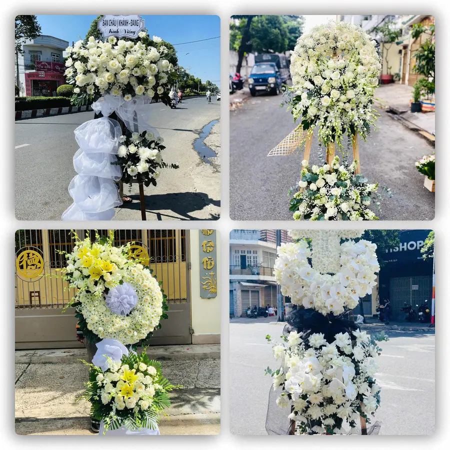 Mẫu hoa đám tang tham khảo ở Xã Long Điền, Thành phố Hồ Chí Minh