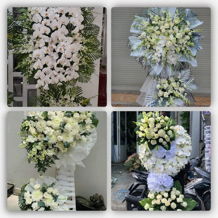 Mẫu hoa đám tang tham khảo ở Xã Long Kiến, Tỉnh An Giang