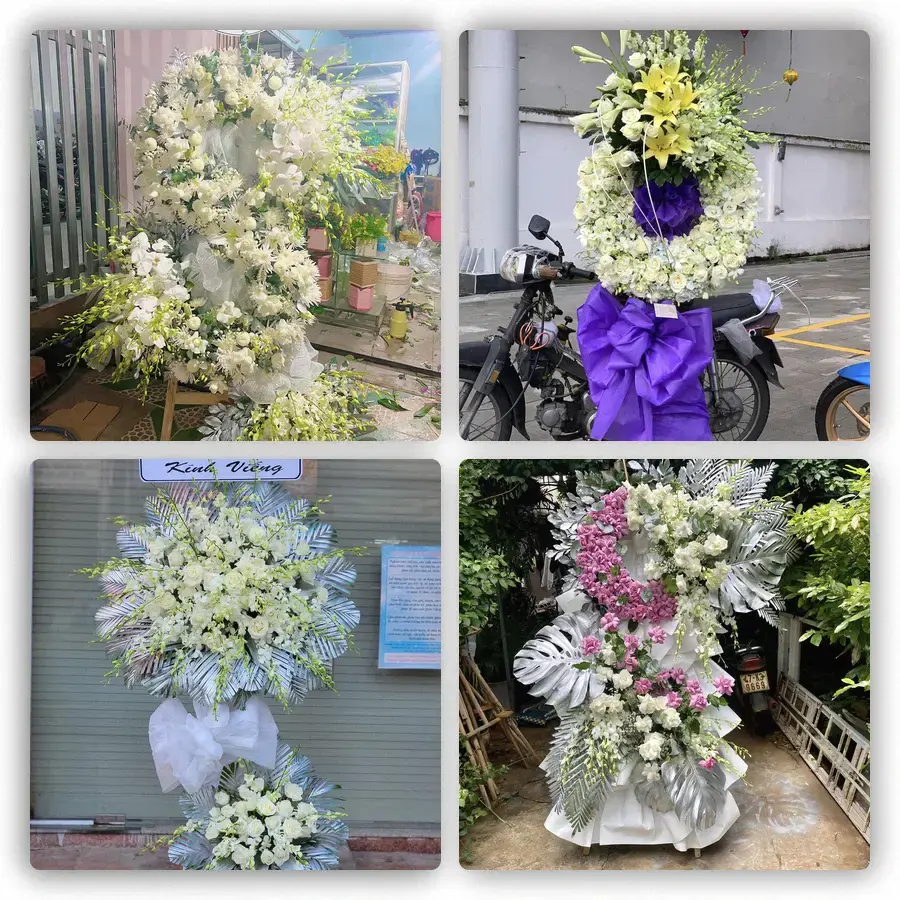 Mẫu hoa đám tang tham khảo ở Xã Mê Linh, Thành phố Hà Nội