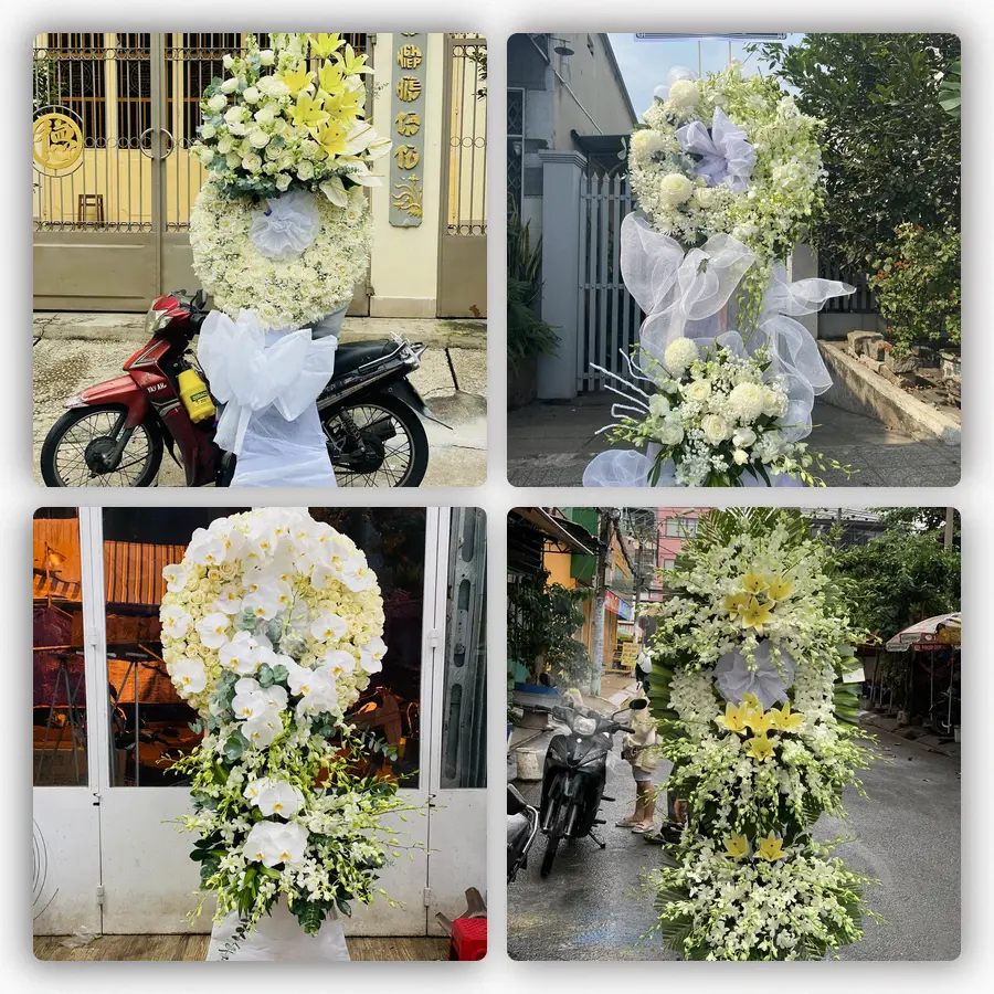 Mẫu hoa đám tang tham khảo ở Xã Nam Cường, Tỉnh Hưng Yên