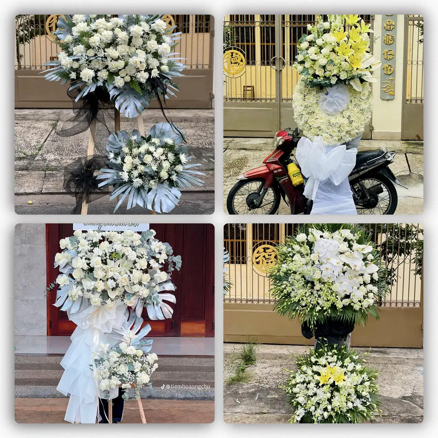 Mẫu hoa đám tang tham khảo ở Xã Ô Diên, Thành phố Hà Nội