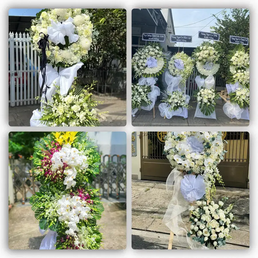 Mẫu hoa đám tang tham khảo ở Xã Phù Đổng, Thành phố Hà Nội