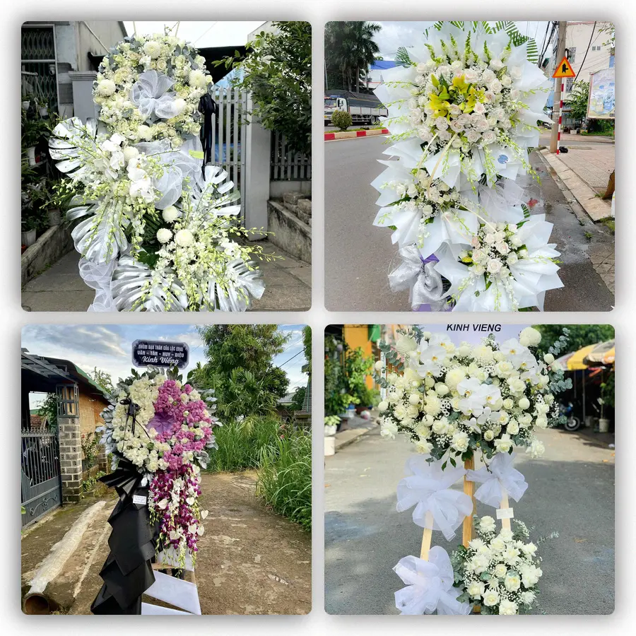 Mẫu hoa đám tang tham khảo ở Xã Phú Lộc, Thành phố Cần Thơ