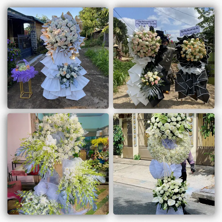 Mẫu hoa đám tang tham khảo ở Xã Quảng Điền, Thành phố Huế