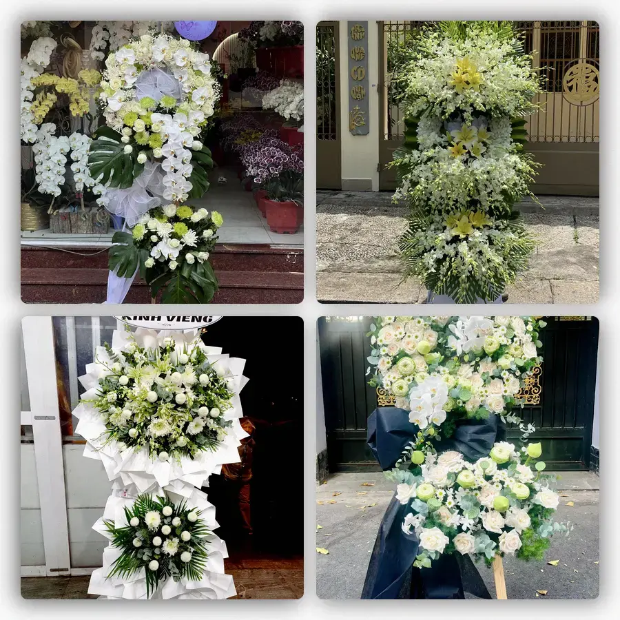 Mẫu hoa đám tang tham khảo ở Xã Sóc Sơn, Thành phố Hà Nội
