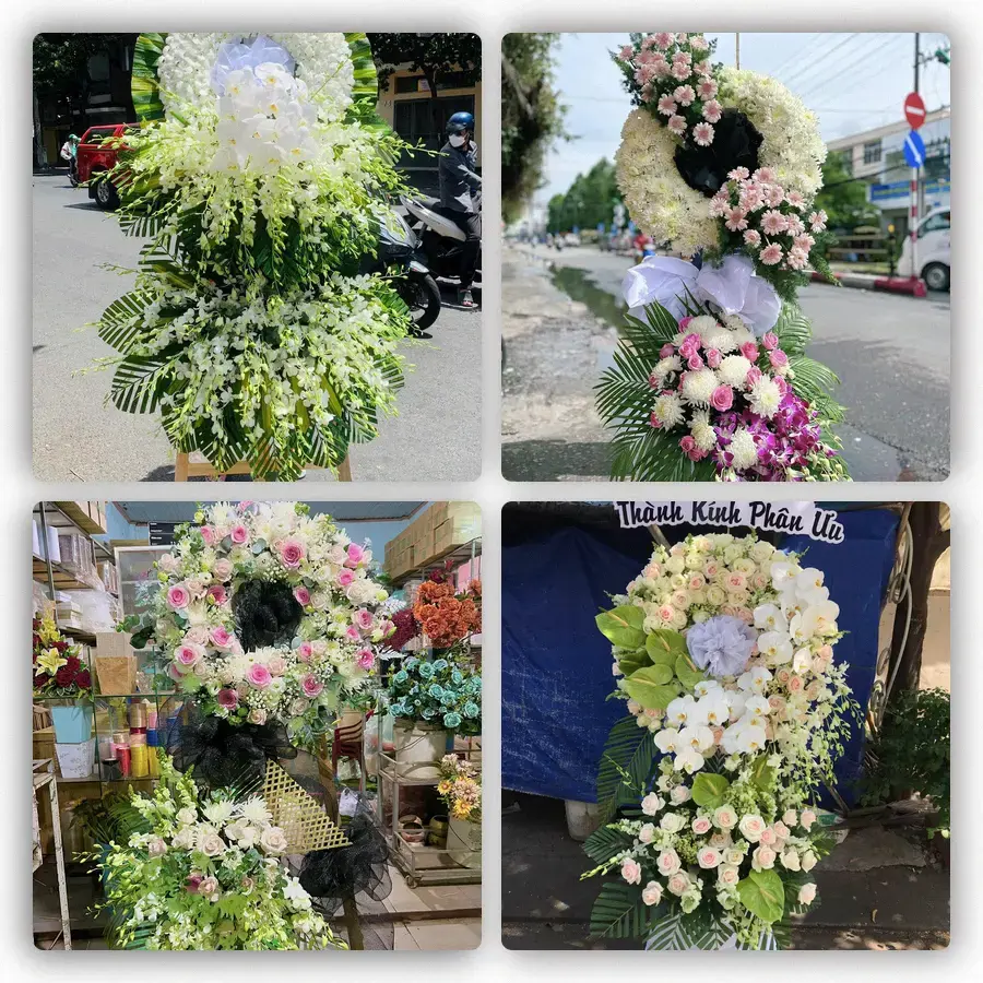 Mẫu hoa đám tang tham khảo ở Xã Tân Hương, Tỉnh Đồng Tháp