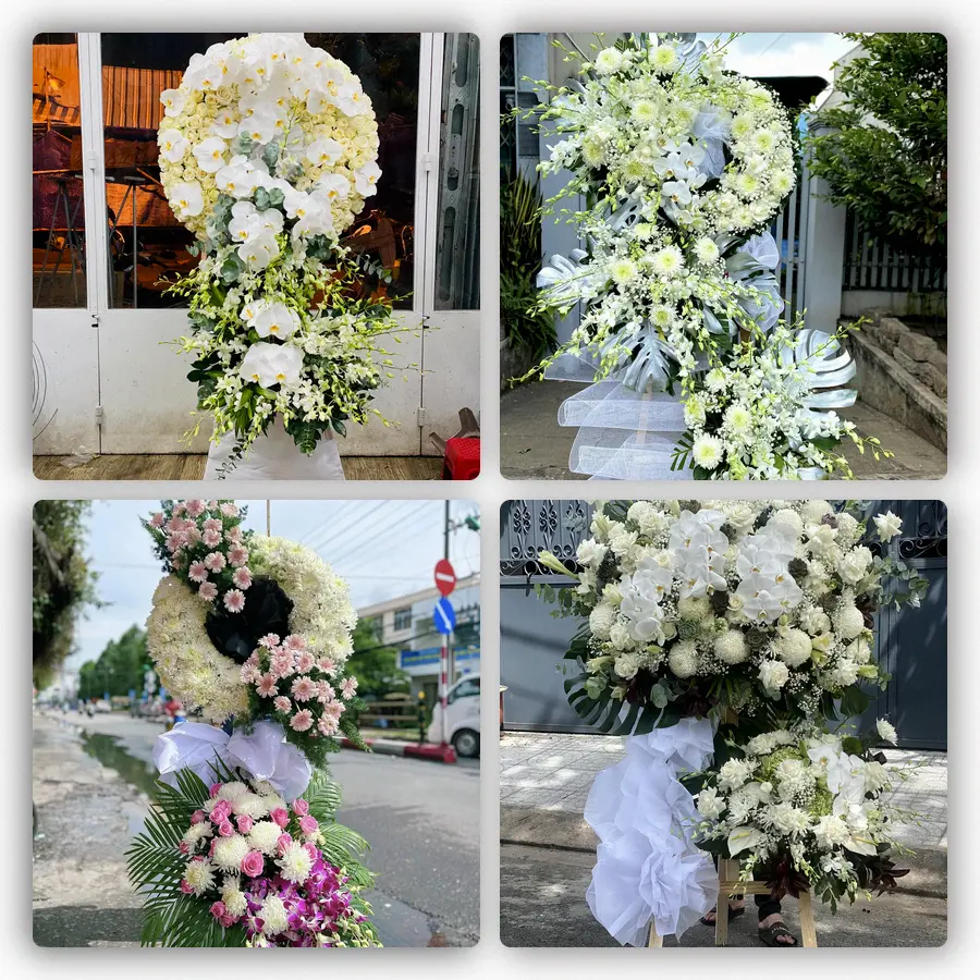 Mẫu hoa đám tang tham khảo ở Xã Tây Hòa, Tỉnh Đắk Lắk