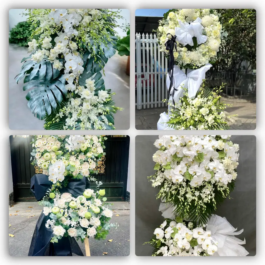 Mẫu hoa đám tang tham khảo ở Xã Thái Thụy, Tỉnh Hưng Yên