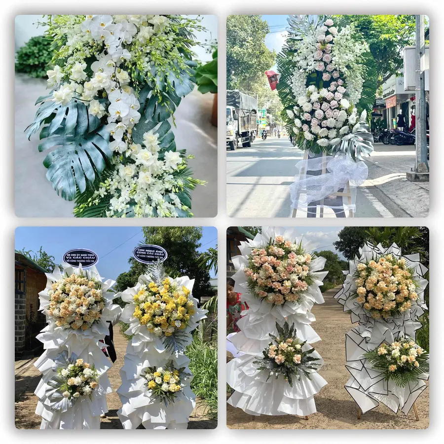 Mẫu hoa đám tang tham khảo ở Xã Thổ Tang, Tỉnh Phú Thọ