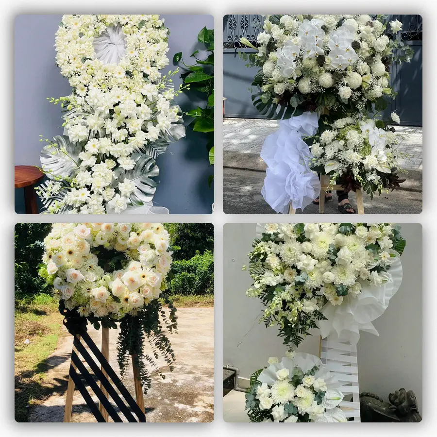 Mẫu hoa đám tang tham khảo ở Xã Triệu Sơn, Tỉnh Thanh Hóa