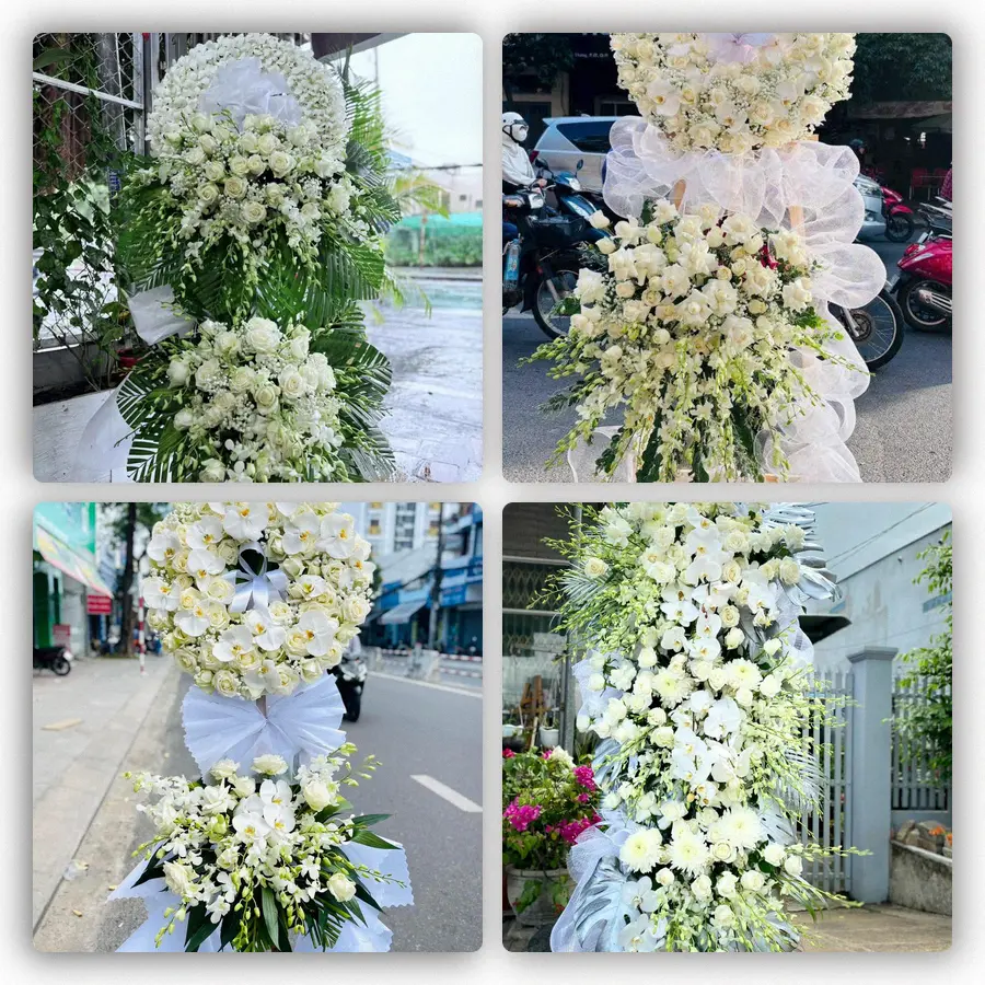 Mẫu hoa đám tang tham khảo ở Xuân Mai, Chương Mỹ