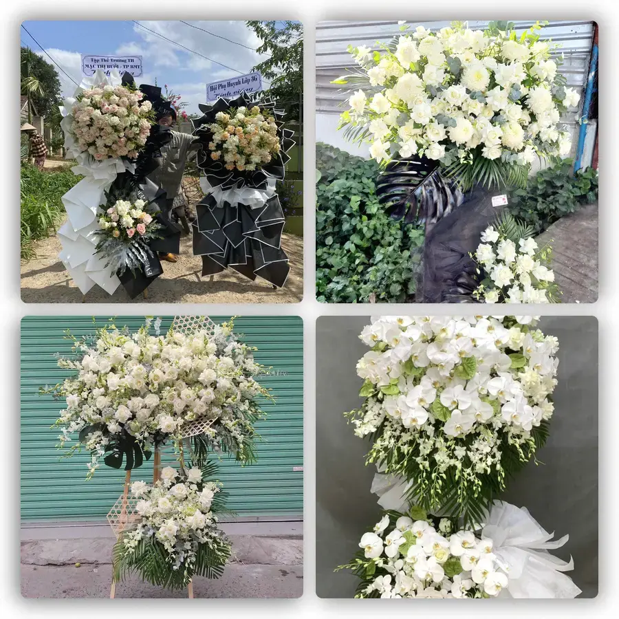 Mẫu hoa đám tang tham khảo ở An Lão, Hải phòng