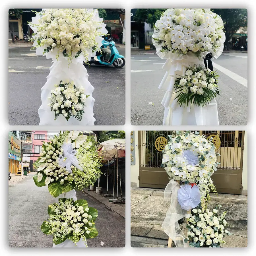 Mẫu hoa đám tang tham khảo ở Ba Chúc, Tri Tôn