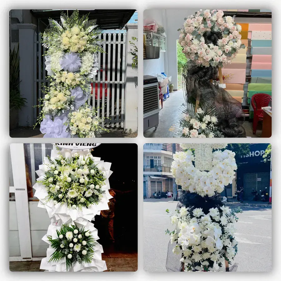 Mẫu hoa đám tang tham khảo ở Bù Đốp, Bình Phước