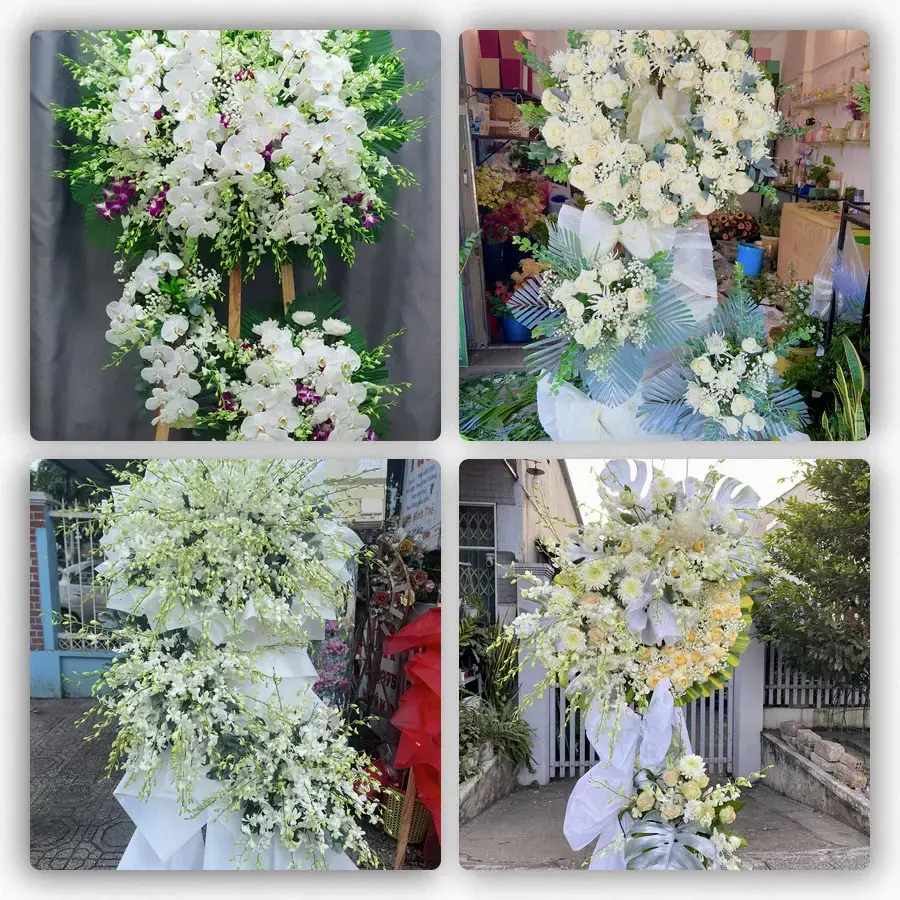 Mẫu hoa đám tang tham khảo ở Duy Tiên, Hà Nam