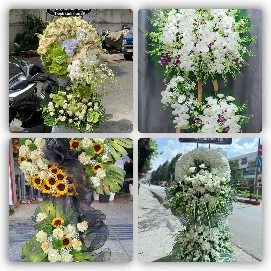 Mẫu hoa đám tang tham khảo ở Lương Tài, Bắc Ninh