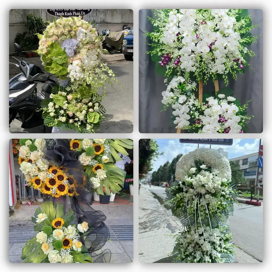 Mẫu hoa đám tang tham khảo ở Lương Tài, Bắc Ninh