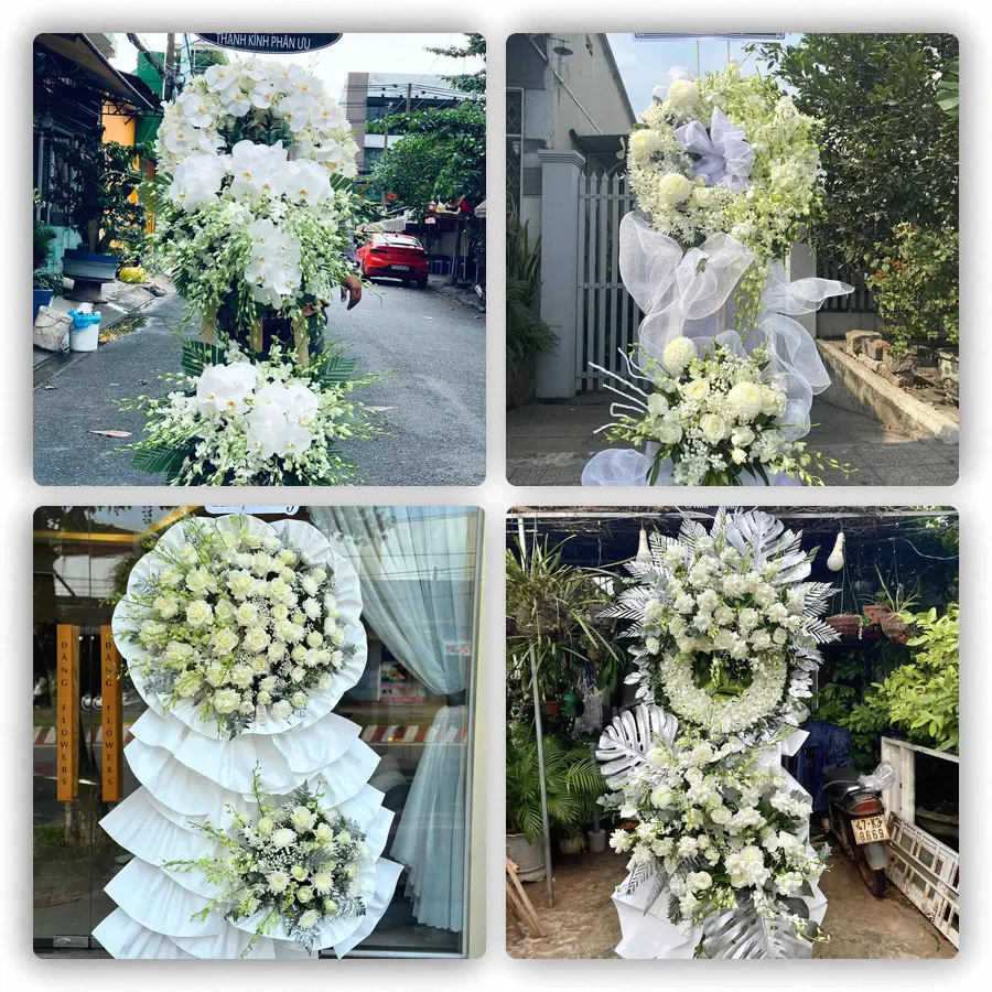Mẫu hoa đám tang tham khảo ở Nam Đàn, Nghệ An