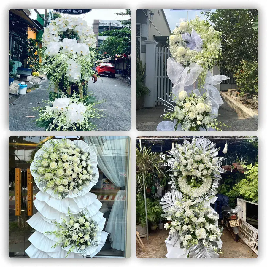 Mẫu hoa đám tang tham khảo ở Nam Đàn, Nghệ An