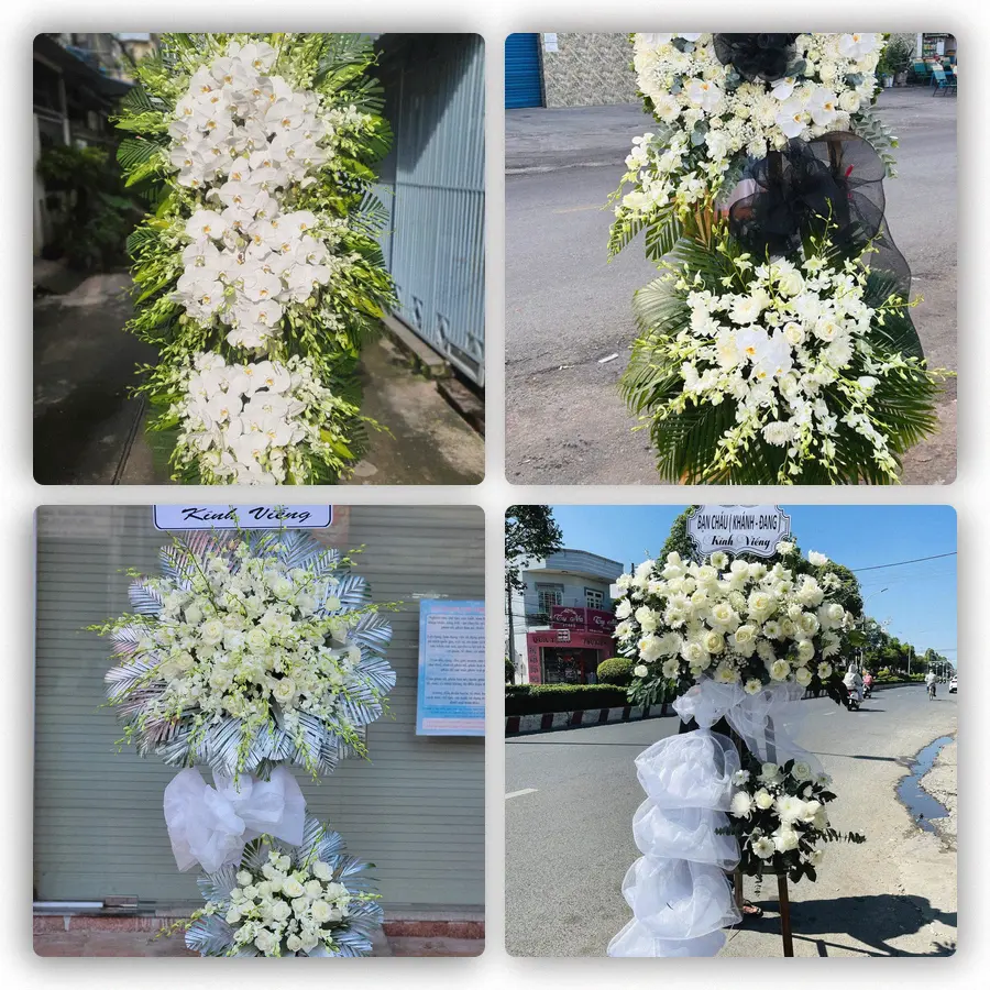 Mẫu hoa đám tang tham khảo ở Phú Thiện, Gia lai