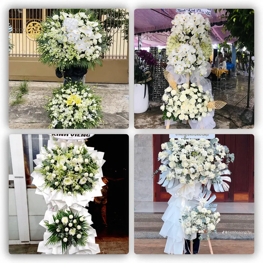 Mẫu hoa đám tang tham khảo ở Phường Ái Quốc, Thành phố Hải Phòng