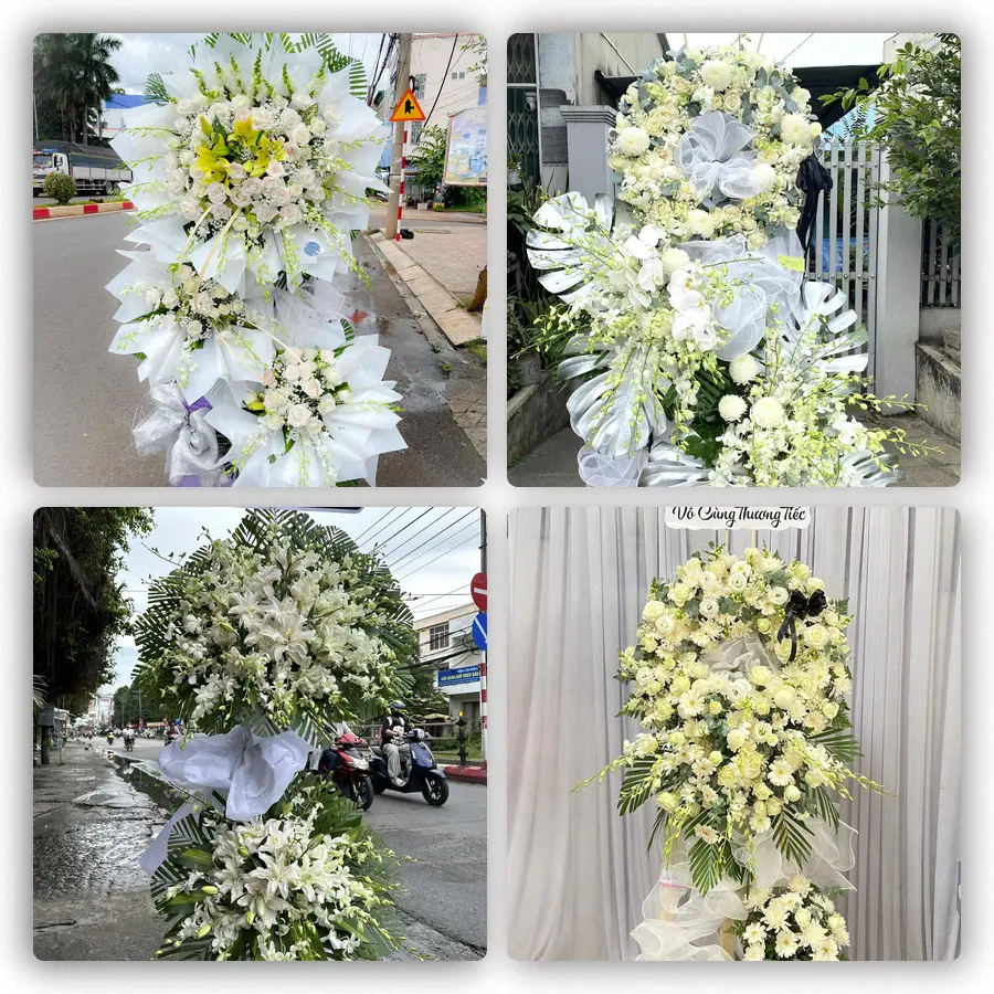 Mẫu hoa đám tang tham khảo ở Phường An Hội Tây, Thành phố Hồ Chí Minh