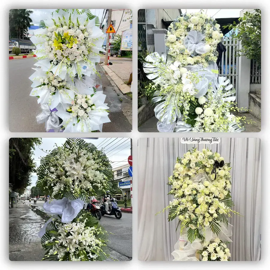 Mẫu hoa đám tang tham khảo ở Phường An Hội Tây, Thành phố Hồ Chí Minh