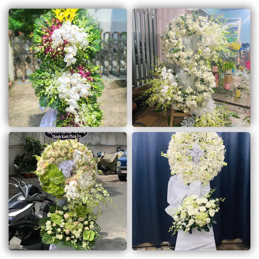 Mẫu hoa đám tang tham khảo ở Phường An Khê, Thành phố Đà Nẵng