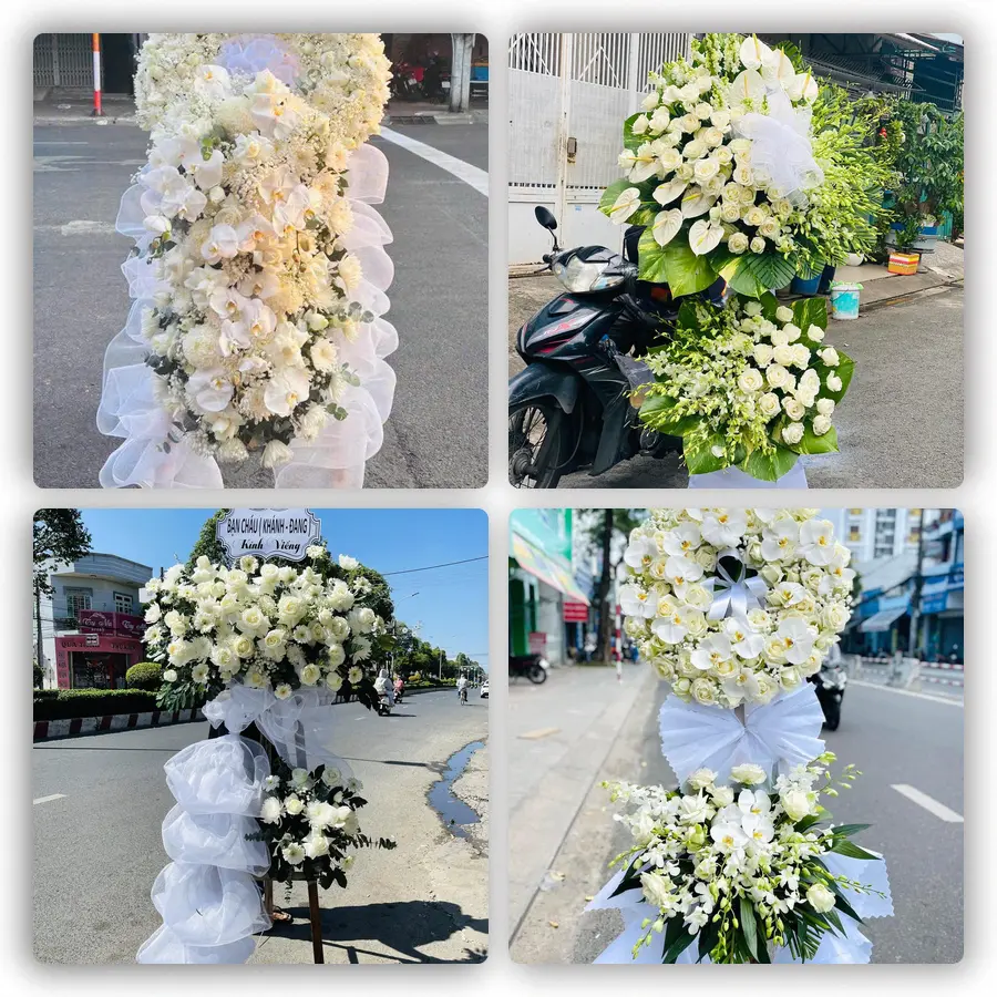 Mẫu hoa đám tang tham khảo ở Phường Ba Đồn, Tỉnh Quảng Trị