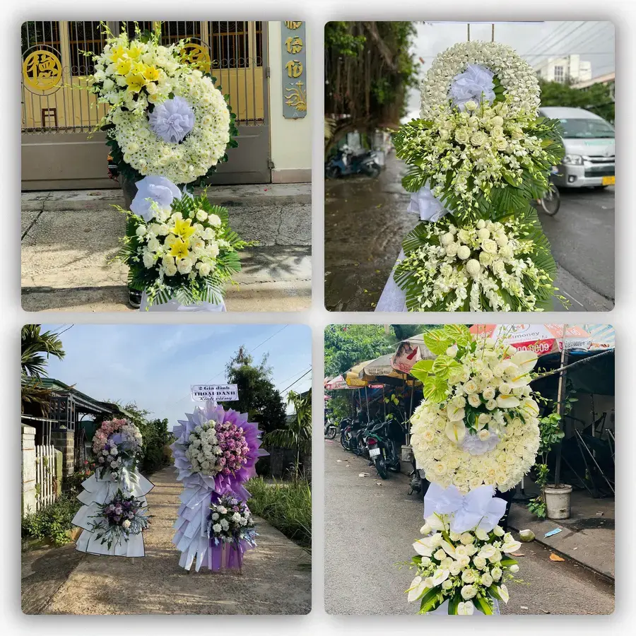 Mẫu hoa đám tang tham khảo ở Phường Bà Rịa, Thành phố Hồ Chí Minh