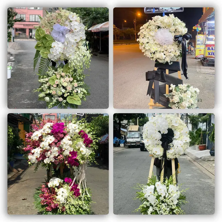 Mẫu hoa đám tang tham khảo ở Phường Bắc Giang, Tỉnh Bắc Ninh
